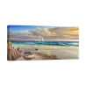 Tableau impression sur toile canvas Coucher de soleil sur la plage Adriano Galasso Promotion