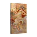 Tableau sur toile femme Art Nouveau Automne Alphonse Mucha Promotion