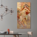 Tableau sur toile femme Art Nouveau Automne Alphonse Mucha Remises