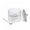 Présentoir à fromage avec couvercle et cuillère en verre transparent Victionary Promotion