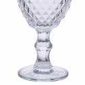Ensemble de 6 verres transparents en verre travaillé design classique Madame Offre