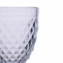 Ensemble de 6 verres transparents en verre travaillé design classique Madame Remises