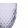 Ensemble de 6 verres transparents en verre travaillé design classique Madame Remises