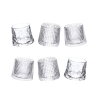 Ensemble de 6 verres à liqueur basculants décor rétro Vintage en verre. Promotion