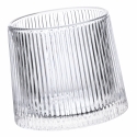Ensemble de 6 verres à liqueur basculants décor rétro Vintage en verre. Réductions