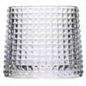 Ensemble de 6 verres à liqueur basculants décor rétro Vintage en verre. Modèle