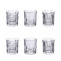 Set de 6 verres à eau de table en verre transparent New Vintage Promotion
