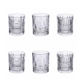 Set de 6 verres à eau de table en verre transparent New Vintage Promotion