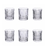 Set de 6 verres à eau de table en verre transparent New Vintage Promotion