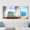 Impression sur toile tableau avec fenêtre sur la mer Ocean Escape Pierre Benson Remises