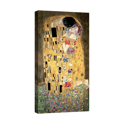 Toile imprimée moderne pour salon Le Baiser Gustav Klimt Promotion