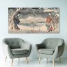Impression sur toile Paysage enneigé avec une femme et un homme Ando Hiroshige Vente