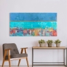 Toile contemporaine abstraite imprimée "Riflessi" par Italo Corrado Vente