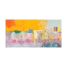 Impression sur toile tableau abstrait moderne Ville d'été Italo Corrado Offre