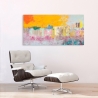 Impression sur toile tableau abstrait moderne Ville d'été Italo Corrado Remises