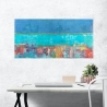 Toile contemporaine abstraite imprimée "Riflessi" par Italo Corrado Remises