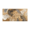 Tableau moderne abstrait or beige bleu Metallic Movements Haru Ikeda Offre