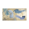 Impression sur toile tableau moderne abstrait Blue Waves on Gold Haru Ikeda Offre