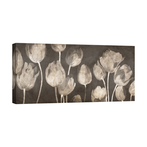 Tableau tulipes impression moderne sur toile Washed Tulips Luca Villa Promotion