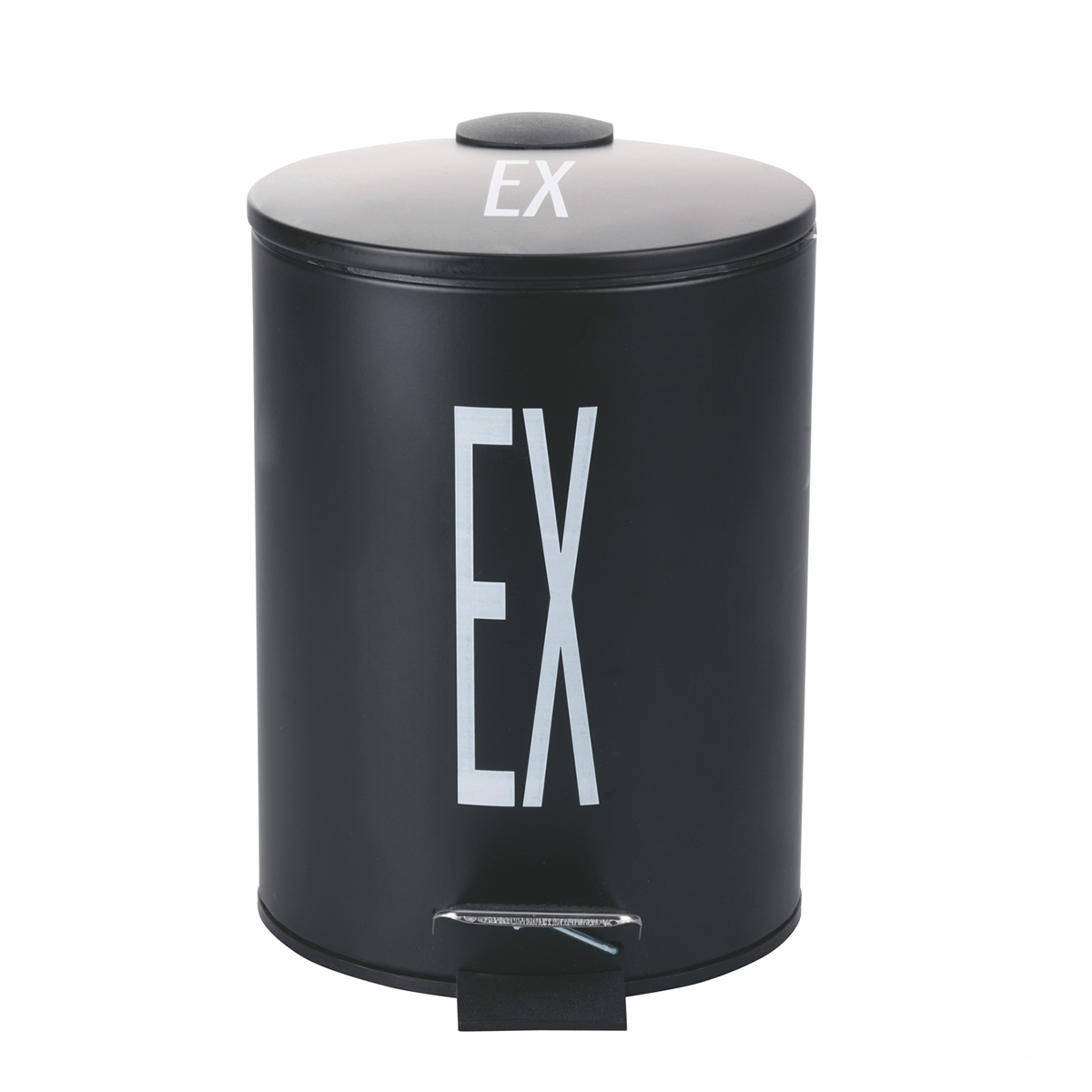 Poubelle de cuisine 3L avec pédale et seau amovible noire Ex Bigismore