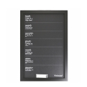 Tableau planificateur hebdomadaire noir vertical 40x60cm avec craies Victionary Week Promotion