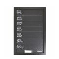 Tableau planificateur hebdomadaire noir vertical 40x60cm avec craies Victionary Week Promotion