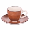 Ensemble de 6 tasses à café avec soucoupes design coloré Baita Offre