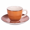 Ensemble de 6 tasses à café avec soucoupes design coloré Baita Réductions