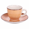 Ensemble de 6 tasses à café avec soucoupes design coloré Baita Choix