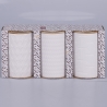 Ensemble de 3 bocaux de cuisine en céramique avec couvercle Shade of Shape Géométries Catalogue