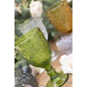 Ensemble de 6 verres en verre travaillé coloré design exotique Marrakech 