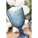 Ensemble de 6 verres en verre travaillé coloré design exotique Marrakech 