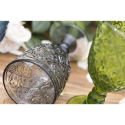 Ensemble de 6 verres en verre travaillé coloré design exotique Marrakech 