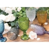 Ensemble de 6 verres en verre travaillé coloré design exotique Marrakech Offre
