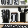 Ensemble de 6 tasses à café avec soucoupes en grès et support en acier Bigismore Vente
