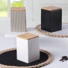 Grand pot de cuisine 10x10x14,5 cm en grès avec couvercle 1080 ml Modern Modèle