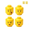 Ensemble de contenants empilables tête LEGO Storage Head Mini Set 4 Promotion