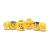 Ensemble de contenants empilables tête LEGO Storage Head Mini Set 4 Remises
