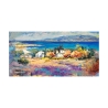Tableau sur toile paysage marin Côte méditerranéenne Luigi Florio Offre