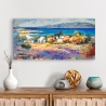 Tableau sur toile paysage marin Côte méditerranéenne Luigi Florio Vente