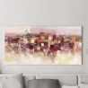 Toile murale Tableau abstrait contemporain Sognando Roma Luigi Florio Remises