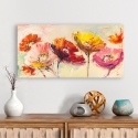 Tableau floral coloré impression sur toile canvas Nel vento Luigi Florio Vente