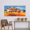 Impression sur toile paysage campagne Borgo sul mare Luigi Florio Vente