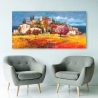 Impression sur toile paysage campagne Borgo sul mare Luigi Florio Remises