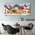 Impression sur toile paysage marin bateaux Pays méditerranéen Luigi Florio Remises