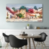 Impression sur toile paysage marin bateaux Pays méditerranéen Luigi Florio Remises