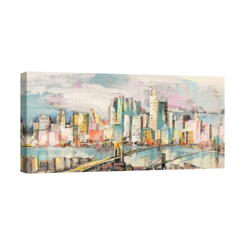 Tableau sur toile paysage urbain moderne Couleurs à Manhattan Luigi Florio Promotion