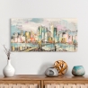 Tableau sur toile paysage urbain moderne Couleurs à Manhattan Luigi Florio Vente