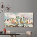 Tableau sur toile paysage urbain moderne Couleurs à Manhattan Luigi Florio Remises