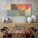 Tableau imprimé sur toile abstraite géométrique Supergraphics Sandro Nava Remises